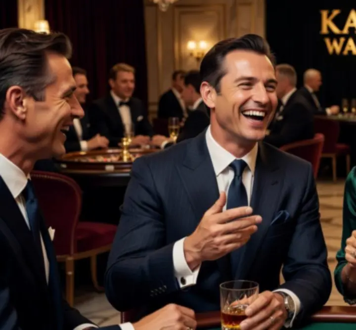 Uśmiechnięci goście podczas ekskluzywnego mobilnego eventu casino
